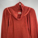 Free People  We The Free Women's Orange Marled Knit Cowl Neck Sweater Size Medium Photo 6