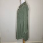 Merona  Army Green Shirt Dress Sz Medium  Button Front Photo 2