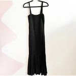 MLM Black Smocked Body Dress Boho‎ Cottagecore Prairie Minimalist Medium Photo 1