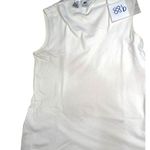 DKNY  Medium White Cotton/Spandex Short Sleeveless V neck T Shirt 88b Photo 7