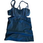 Lululemon  Exquisite Tank II Black Mesh Cut Outs Strappy Luxtreme Sz 4 RARE Photo 4