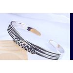 Boutique NEW Women's Antiqued 925 Sterling Silver‎ Lucky Coin Cuff Bracelet, Adjustable Photo 1