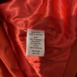 Coldwater Creek Blazer Women 20 22 Orange Textured Long Sleeve Career Jacket Photo 7