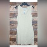 COS  Square Neck Tube Dress in Beige knit classic fall casual contemporary Photo 5