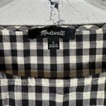 Madewell Women’s Gingham Bell Sleeve Top - 3/4 Tie Sleeve Black &
White S Photo 2
