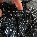 Brandy Melville  short black dress with floral print XS Photo 2