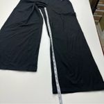 Eileen Fisher Wide Leg Full Length Pant Pull-on Small Black Organic Cotton NEW Photo 6