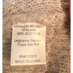 Show Me Your Mumu Leighanne Sweater Medium Fuzzy Star Knit Gray White Oversized Photo 4