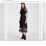 ALLSAINTS Lace Panel Midi Dress Photo 4