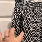 Xhilaration ‎ Women's Large Black White Diamond Print Elastic Waist Jogger Pants Photo 1