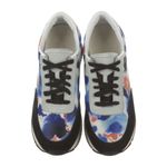 Loeffler Randall Women's Suede Tie-Dye Print Sneakers Blue Multicolor Lace-Up Sh Photo 4