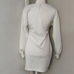 ASOS  White/Black Mini Dress with Lace Up Corset Detail and Balloon Sleeves 6 Photo 1