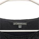 Adrianna Papell  Black Lace 3/4 Sleeve Blouse Size S Teacher Workwear Office Photo 3