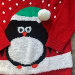 Notations  Petite Festive Red Penguin Sweater PS Photo 1