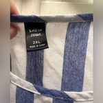 SheIn Women’s blue white stripe plus size dresss Photo 1