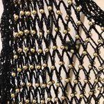 Handmade Beaded Net Tank Top Black Size M Photo 1