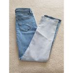 Driftwood  High-Rise Straight Leg Cropped Color-block Jeans Women's Size 25 Photo 2