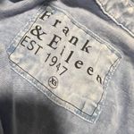 Frank & Eileen  $168 Patrick Popover Henley Top Shirt Pullover Mineral Blue RARE Photo 4