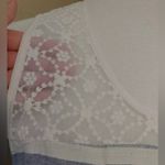 NEW A'Reve ModCloth Country Blue & Ivory Lace Top Cotton Sleeveless Dress Small Photo 3