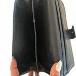 Gucci Black GG Monogram Canvas Bi-Fold Wallet with Silver Double G Logo Photo 6