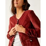 Free People NWT Becky Jacket in garnet grotto color size small Photo 1