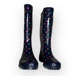 Western Chief NWT Womens Simple Dot City Waterproof Tall Rain Boots Navy Size 9 Photo 3