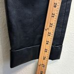 Alice + Olivia Womens Black Faux Leather Ankle Trousers Pants XS Pockets Pleated Photo 12