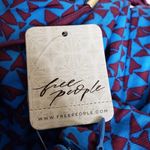 Free People Womens Medium Kai Print Tie Strap Lined Minidress NEW Photo 9