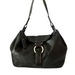 Sabrina Scala Leather Satchel Bag Black Photo 0