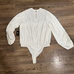 EXPRESS  White Lace Top size L Photo 3