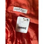 Free People CP Shades Solid Ruffle Linen Shirt Photo 7