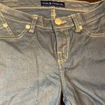 Rock & Republic  Gray/Gold Spun Denim Jeans Size 8 Photo 4