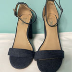 Trash Candy Black Sandal Chunky Heels Size 9. S Photo 0