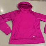 Under Armour Under Armour ColdGear Fitted Hoodie Women's Small Magenta Pullover Long Sleeve Photo 0