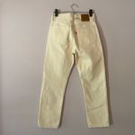 Levi's NWT 501 Original Cropped High Rise White Jeans Button Fly Women's 25 X 26 Photo 6