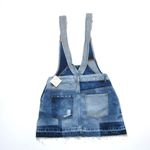 Free People NWT  Patchwork Blues Denim Pinafore Overall One-Piece Mini Dress 2 Photo 10