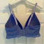 Aerie NWT Real Happy Women’s Size 38DD Wireless Lightly Lined Blue Lace Bralette Photo 5