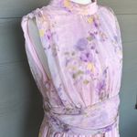 Lulus “Eden” Floral Sleeveless Chiffon Dress Photo 4