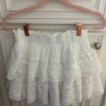 Aerie White Rock ‘n’ Ruffle Mini Skirt Photo 0