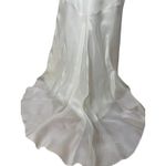 Ivory Silk Organza Strapless Trumpet Bridal Gown Romantic Old Money Elegant Mini Size 4 Photo 7