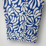 Solid & Striped  Lucienne Midi Skirt XS Blue White Leaf‎ Print Linen Photo 4