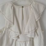 Pilcro  Ruffle V-Neck Shift Dress size XL creamy White Photo 10