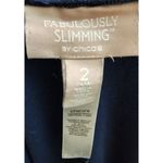 Chico's  Fabulously Slimming Navy Blue Professional Dress‎ Pants Size 2 Photo 1