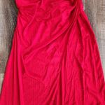 Retrofête Retrofete Ceres Embellished Silk Dress in Red Crystal Embellishments Medium NWT Photo 6