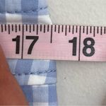 Talbots Perfect Crop Gingham Plaid Pant Sunrise White & Blue Women’s Size 12 P Photo 3