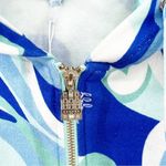 NWT Hill House The Allie Kaleidoscope Zip Up Printed Hoodie XS Blue Photo 5