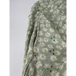 American Eagle  AEO Green Cream Floral Print Romper Women's Size X-Small XS Photo 7