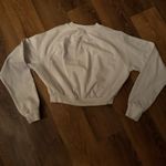 Gymshark  w/Embroidered Logo Cropped S White Sweat Shirt Photo 2