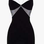Heiress Beverly Hills Black Diamante Diamond Strap Cutout Mini Dress Size XS Photo 0