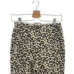 Tuckernuck Leopard Ashford Pants Cropped Kick Hem Cream Brown Tan Size Small Photo 3